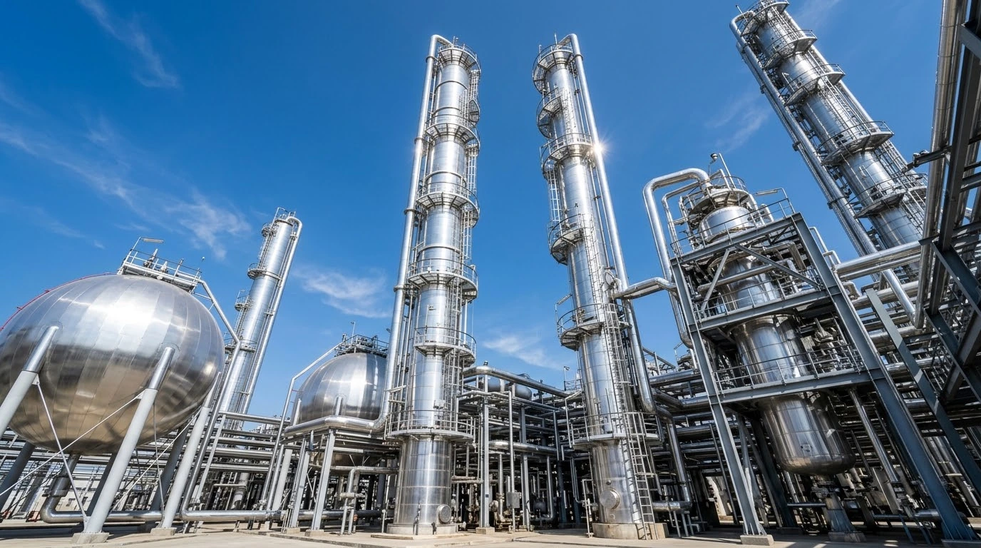 QTEK petrochemical industry inspection of process plant equipment